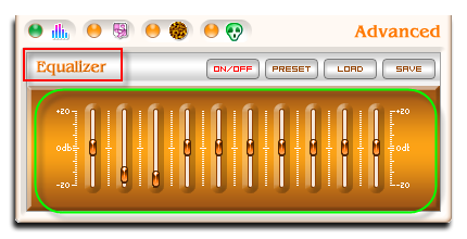 Fig 3: Voice Changer Software Gold - Equalizer Effects